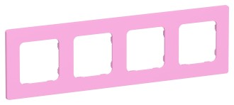 FLITE Рамка 4-местная РУ-4-К-ФлПр пурпурный IEK