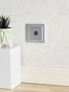 BRITE Рамка 1-местная IP44 РУ-1-БрА-44 алюминий IEK
