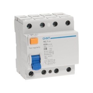 NL1- 63 4P 63A 300mA 6kA тип AC 4М УЗО (CHINT)