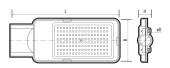 PSL 08 30w 5000K GR 120° IP65 (3г.гар) Jazzway