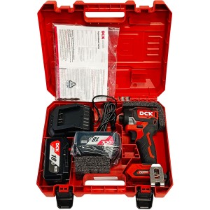 Шуруповерт аккумуляторный ударный KDPL208 (18V / 2*4.0Ah / 208Nm / HEX / BL / Кейс), DCK
