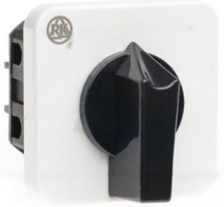 Переключатель BS 16 04 U, 4P, 20A, тип 0←1, 4NO на 1, на дверь, фронт IP40