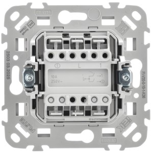 FLITE Выключатель 2-клавишный 10А ВС12-1-0-ФлЖ жемчуг IEK