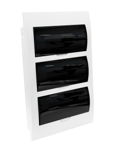 Корпус пластиковый ЩРВ-П-36 черн. прозр. дверь IP41 GENERICA