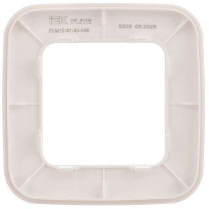 FLITE Рамка 1-местная РУ-1-А-ФлЖ жемчуг IEK