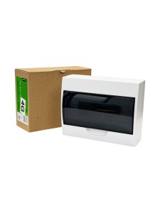 Корпус пластиковый ЩРН-П-12 черн. прозр. дверь IP41 GENERICA