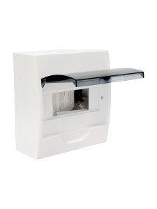 Корпус пластиковый ЩРН-П-8 черн. прозр. дверь IP41 GENERICA