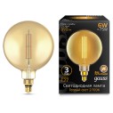 Лампа Gauss Filament G200 6W 890lm 2700К Е27 golden straight LED 1/6