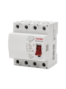 Устройство защитного отключения УЗО ВДТ YON MAX MDL100, 4P, 30mA, 25A, тип АС DKC