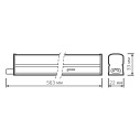 Светильник GAUSS LED TL Basic линейный матовый 7W 4000K 563*22*33, 500лм 1/25