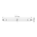 Лампа Gauss Elementary T8 24W 2000lm 6500K G13 1200mm стекло LED 1/20