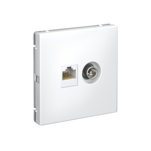 ARTGALLERY РОЗЕТКА двойная ТВ + компьютерная RJ45, кат. 5Е, ЛОТОС