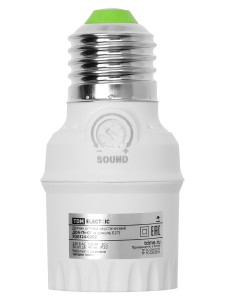 Датчик оптико-акустический ДОА-Пт-01 (в цоколь Е27) 230 В, 100 Вт, 30 сек, 40 лк, 50-80 дБ, IP20 TDM