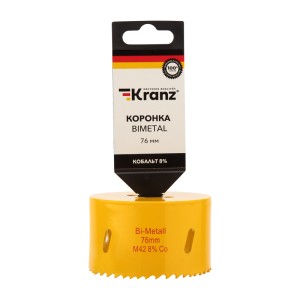 Коронка Bimetal 76мм KRANZ