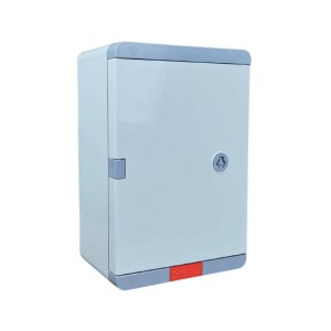 Пластиковый корпус 350х250х150 (ВхШхГ) серая дверь, с монтажной платой, Design Pro Series IP67