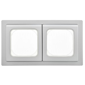 FLITE Рамка 2-местная IP55 Рпро-2-55-ФлА алюминий IEK