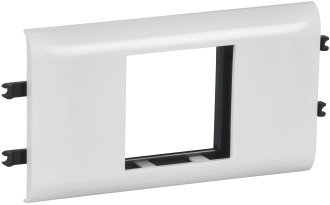 DLP Рамка и суппорт на 2 модуля для кабель-каналов с шириной крышки 65мм белая