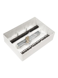 Щиток 12 мод настенный FRAME, белый, с белой дверцей, с 2 шинами PEN на6 и 8 отв. DKC