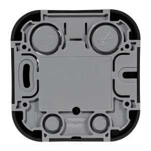 Quteo - Розетка RJ-45 5E UTP, накладной монтаж, черный матовый