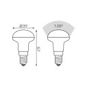 Лампа Gauss Elementary R39 4W 300lm 3000K E14 LED 1/10/50