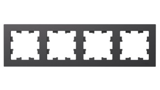 ATLASDESIGN 4-постовая РАМКА, универсальная, БАЗАЛЬТ