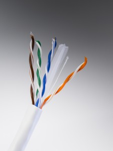 ITK Витая пара U/UTP кат.6 4х2х23AWG solid PVC серый (305м)