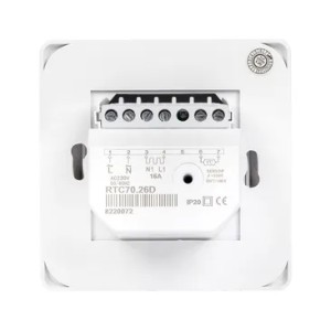 Термостат для теплых полов механический белый 16 A 230В EKF