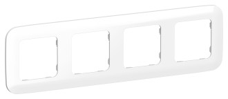 FLITE Рамка 4-местная РУ-4-А-ФлБ белый IEK