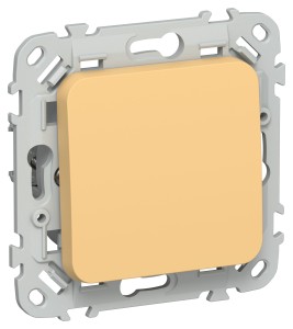 FLITE Выключатель 1-клавишный 10А ВС11-1-0-ФлЗ золотарник IEK