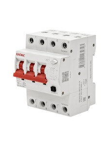 Дифавтомат YON max типа MDR, 3P+N, 30mA, 20A, хар-ка C, 6kA, тип A DKC