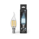 Лампа Gauss Filament Свеча на ветру 13W 1150lm 4100К Е14 LED