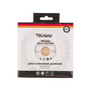 Диск алмазный отрезной сегментный 125x22,2x1,8x10мм KRANZ