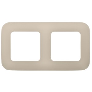 FLITE Рамка 2-местная РУ-2-А-ФлШ шампань IEK