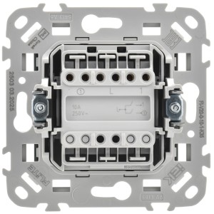 FLITE Выключатель 2-клавишный 10А ВС12-1-0-ФлМ маренго IEK