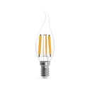 Лампа Gauss Filament Свеча на ветру 13W 1150lm 4100К Е14 LED