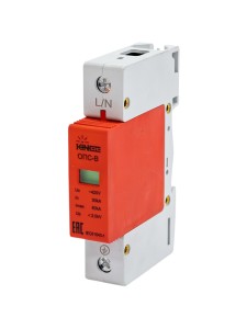 Ограничитель перенапряжения ОПС-В 1P In=30kA Un=420B Im=60kA Kinee (Китай)