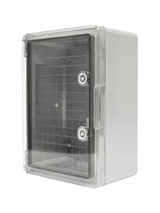 ПАНЕЛЬ ABS С ПЛАСТИКОВОЙ ПРОЗРАЧНОЙ КРЫШКОЙ 25X35X13