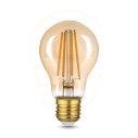 Лампа Gauss Filament А60 10W 820lm 2400К Е27 golden LED