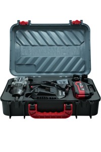 Аккумуляторный бесщеточный ударный гайковерт E0186 PROFIPOWER T-900N (20В, Li-ion-1шт, 4.0Ач, 900Нм, ударные головки 17/19/21мм, З/У, в кейсе)