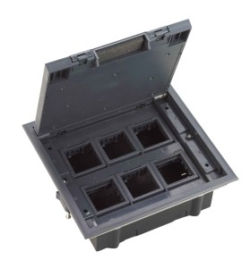 MultiDesk Люк на 12 модулей IP40 для фальшпола с монтажной коробкой, тип MDK10