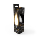 Лампа Gauss Filament Свеча на ветру 5W 420lm 2700К Е14 milky LED 1/10/50