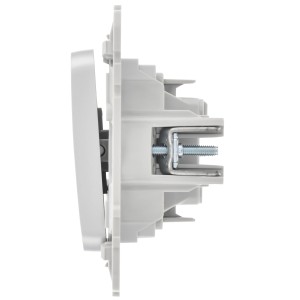 FLITE Выключатель 1-клавишный 10А ВС11-1-0-ФлА алюминий IEK