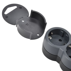 STANDARD Удлинитель У03 3 места 2P+PE 3м 3х1,5мм2 16А черный IEK