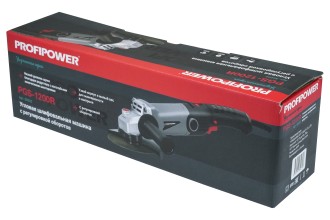 Сетевая УШМ (болгарка) E0005 ProfiPower PGS-1200R (1100 Вт, 125мм, 0-11000 об/мин, регулятор оборотов, в коробке)