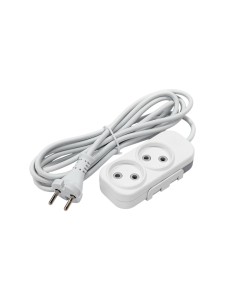 EL-BI,Myra,удлинитель 2гн3м б/з белый,527-110203-260