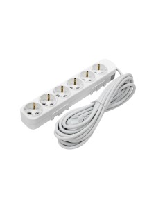 EL-BI,Myra,удлинитель 6гн5м с/з белый,527-010205-621