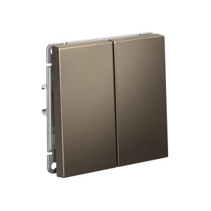 ARTGALLERY 2-клавишный ПЕРЕКЛЮЧАТЕЛЬ, сх.6/2, 10АХ, механизм, МОККО