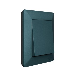 ATLASDESIGN AIR 1-постовая РАМКА, ИЗУМРУД/дымчатый черный