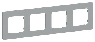 FLITE Рамка 4-местная РУ-4-К-ФлС серый IEK