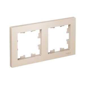 ATLASDESIGN 2-постовая РАМКА, универсальная, БЕЖЕВЫЙ